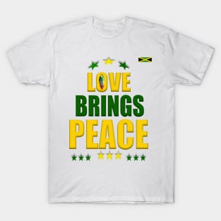 Peace & Love, Good Vibes, Reggae, Jamaica, Rasta T-Shirt